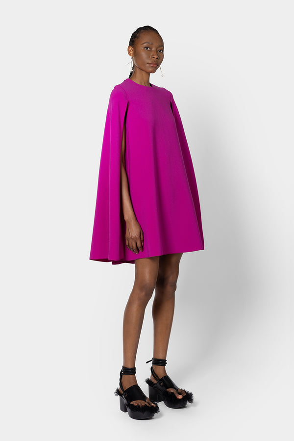 Roksanda Ilincic Designer Crepe Mini Dress In Pink