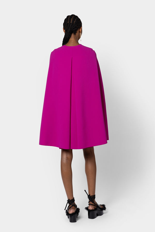 Roksanda Ilincic Designer Crepe Mini Dress In Pink