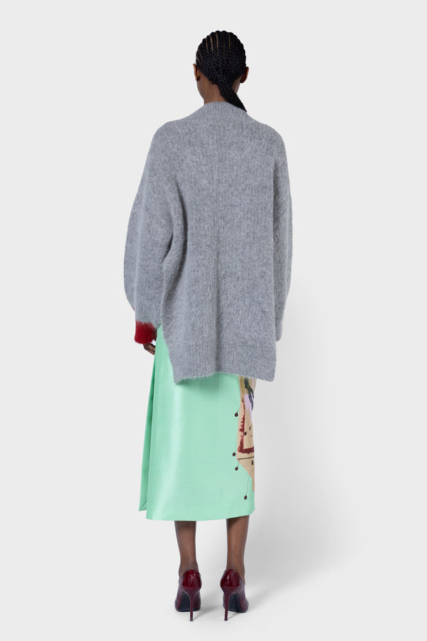 Roksanda Ilincic Designer Grey Knitted Jumper