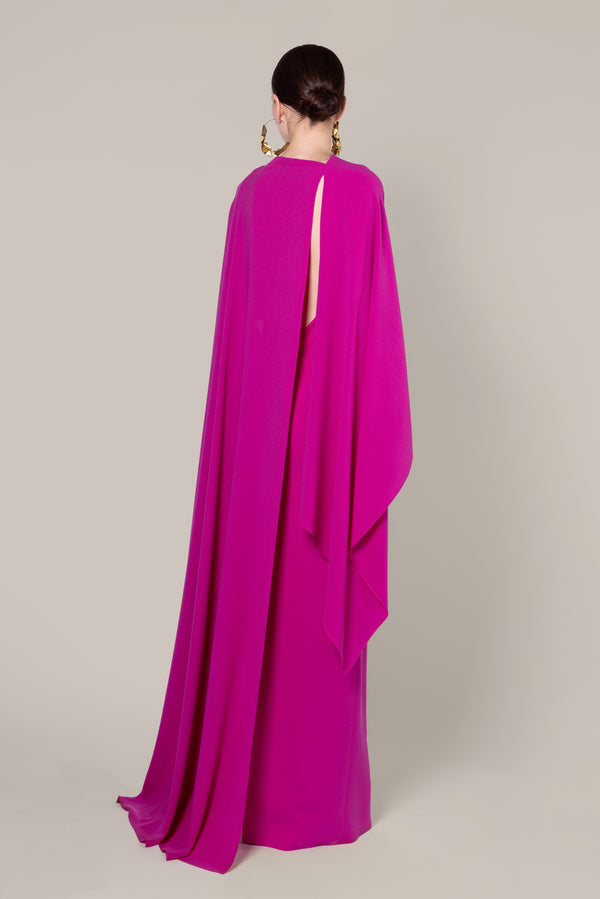 Roksanda Ilincic Designer Maxi Gown In Fuchsia