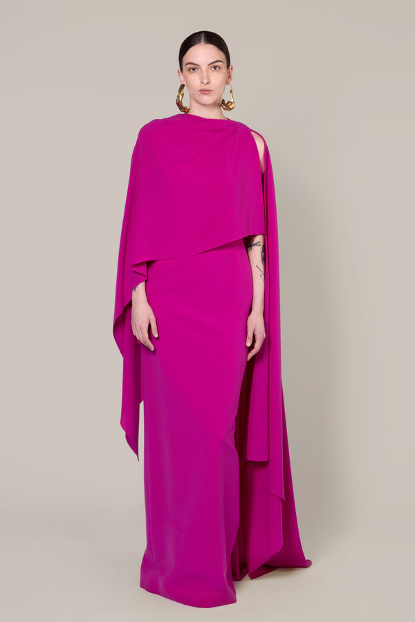 roksanda ilincic Designer Maxi Gown in Fuchsia