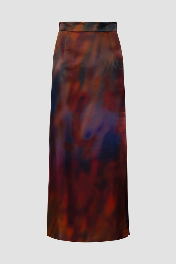 Roksanda Ilincic Designer Mid Skirt In Silk