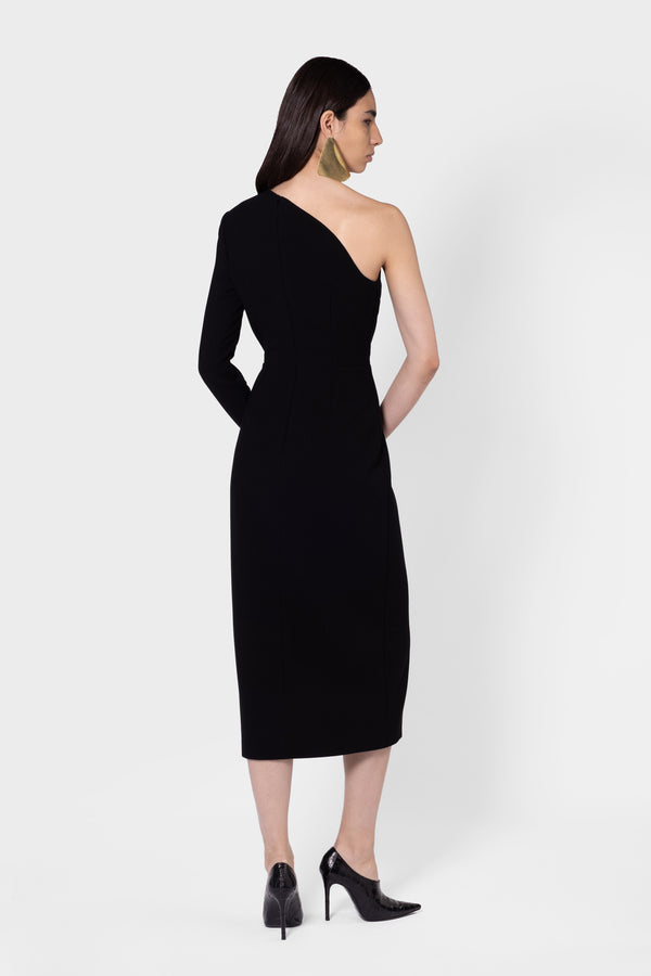 Roksanda Ilincic Designer Midi Dress In Black