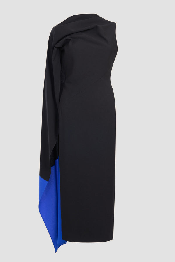 Roksanda Ilincic Designer Midi Dress In Black