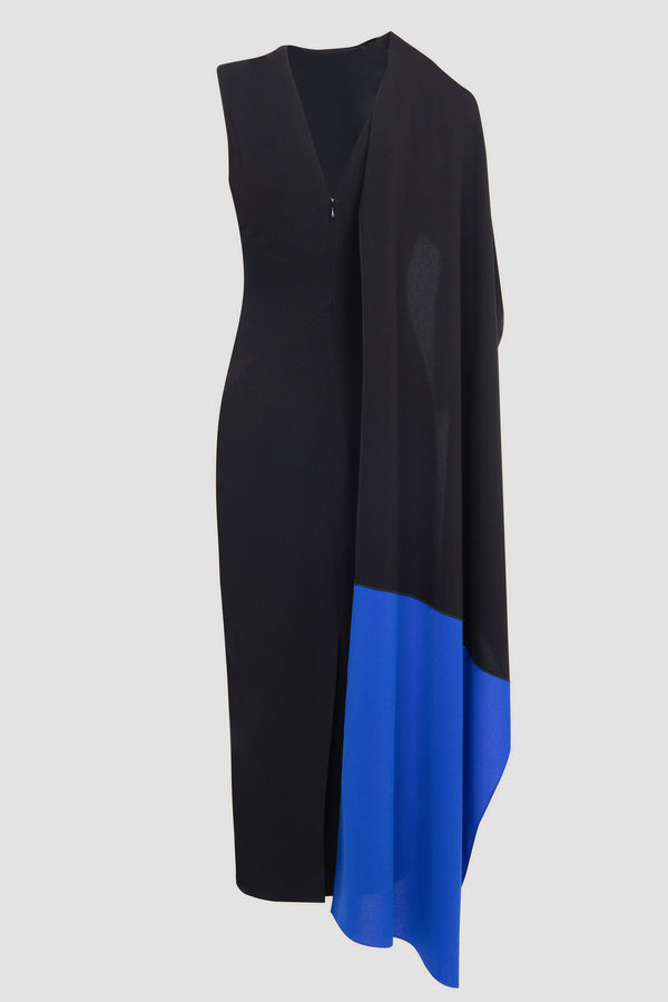 Roksanda Ilincic Designer Midi Dress In Black