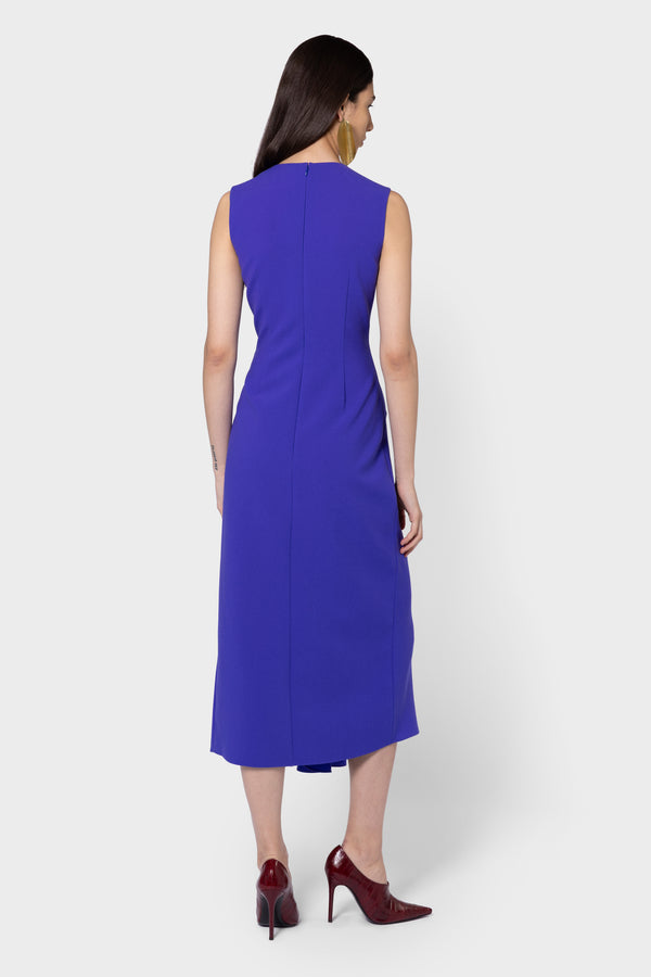 Roksanda Ilincic Designer Midi Dress In Blue