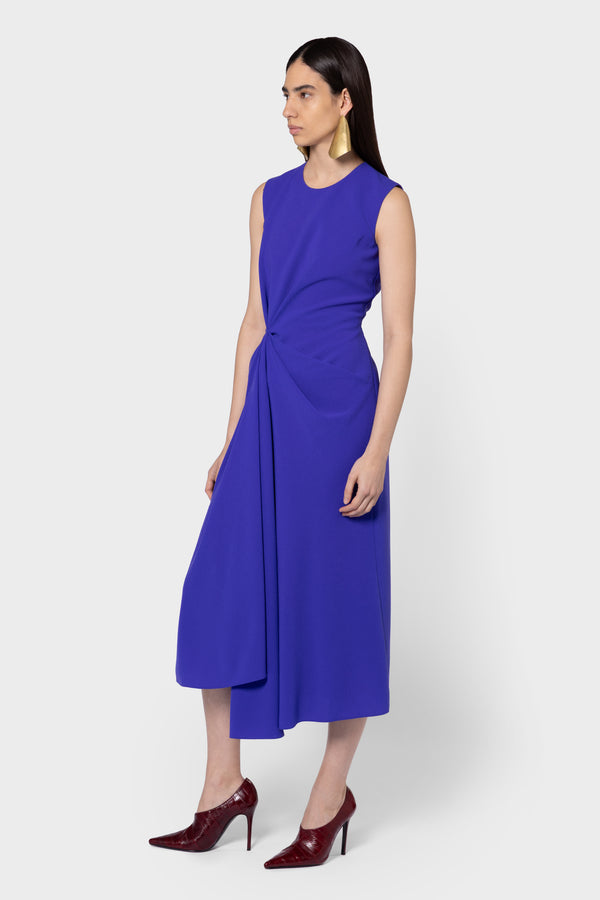 Roksanda Ilincic Designer Midi Dress In Blue