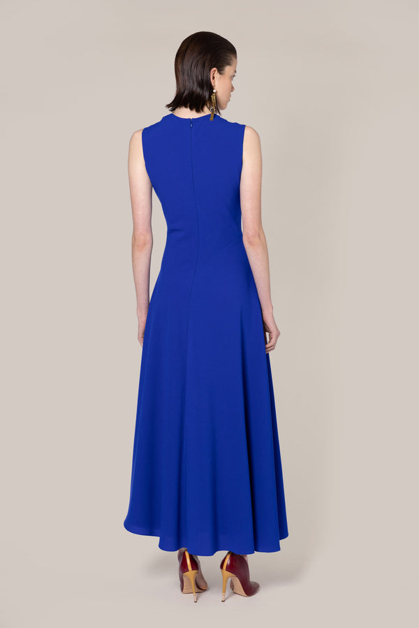 Roksanda Ilincic Designer Midi Dress In Blue
