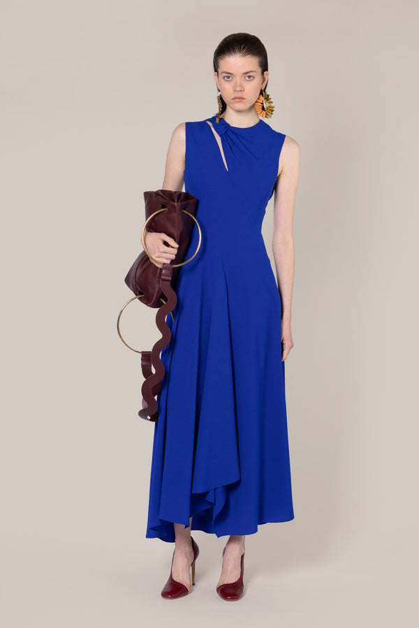 roksanda ilincic Designer Midi Dress in Blue