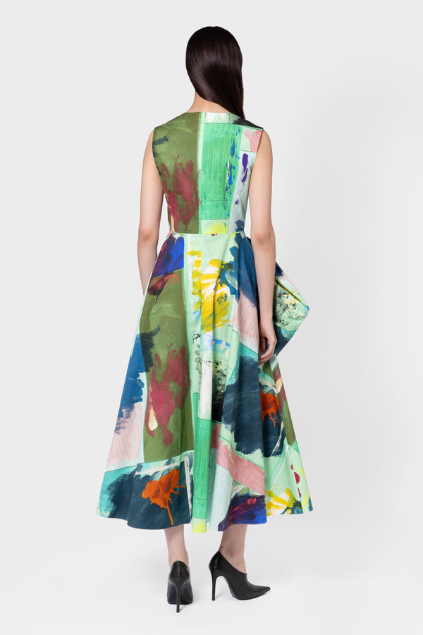 Roksanda Ilincic Designer Midi Dress In Cotton