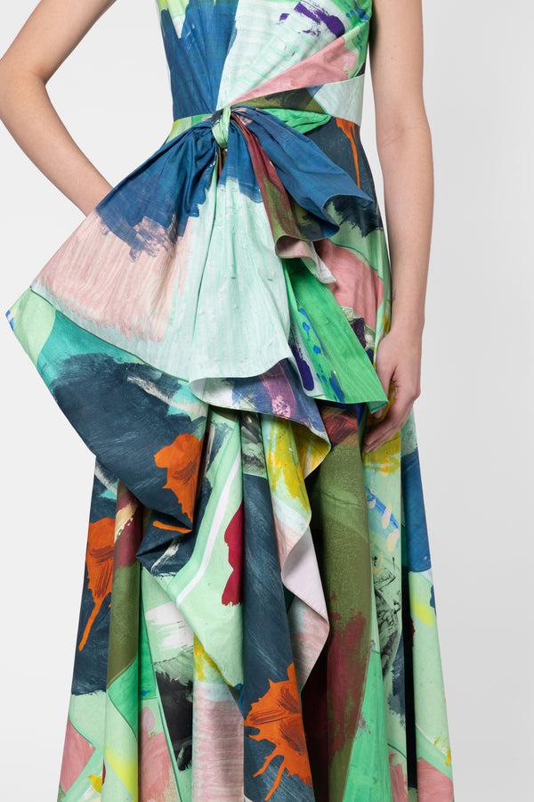 Roksanda Ilincic Designer Midi Dress In Cotton