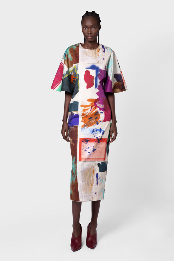 roksanda ilincic Designer Midi Dress in Cotton