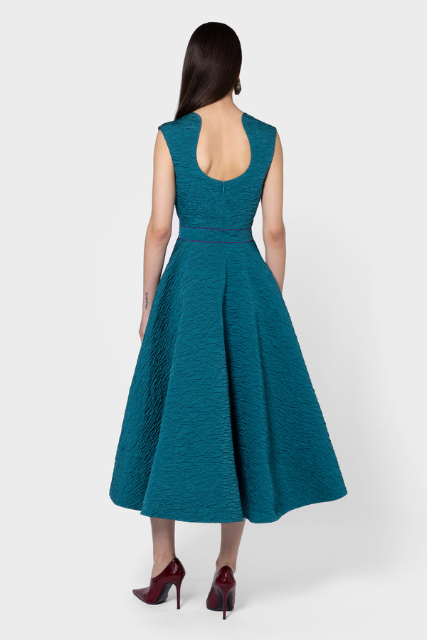 Roksanda Ilincic Designer Midi Dress In Green