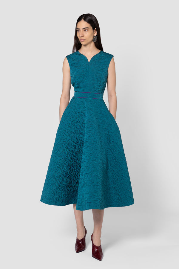 roksanda ilincic Designer Midi Dress in Green