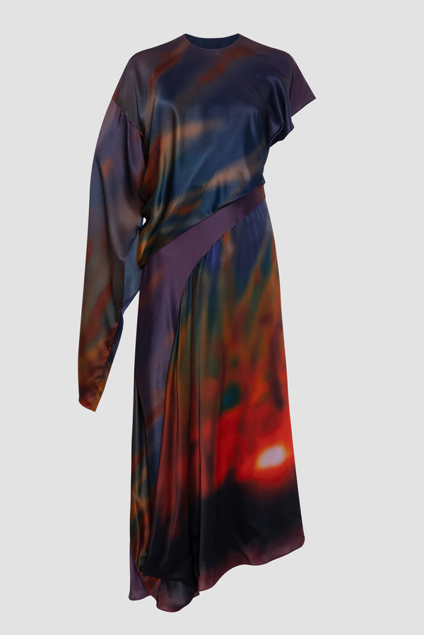 Roksanda Ilincic Designer Midi Dress In Hickory