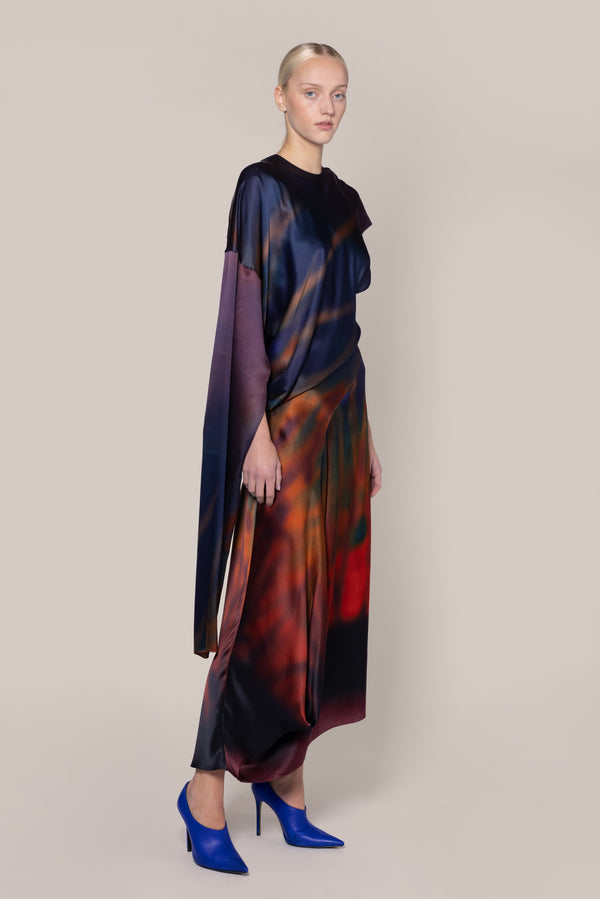 Roksanda Ilincic Designer Midi Dress In Hickory