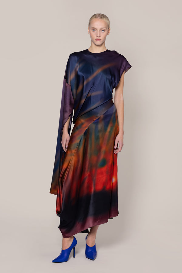 roksanda ilincic Designer Midi Dress in Hickory