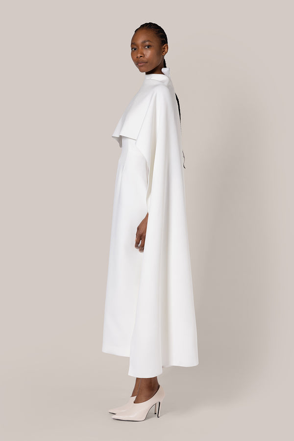 Roksanda Ilincic Designer Midi Dress In Ivory