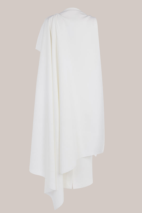 Roksanda Ilincic Designer Midi Dress In Ivory