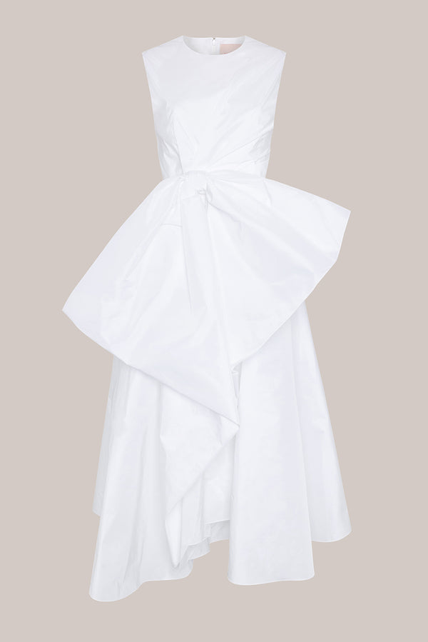Roksanda Ilincic Designer Midi Dress In Ivory