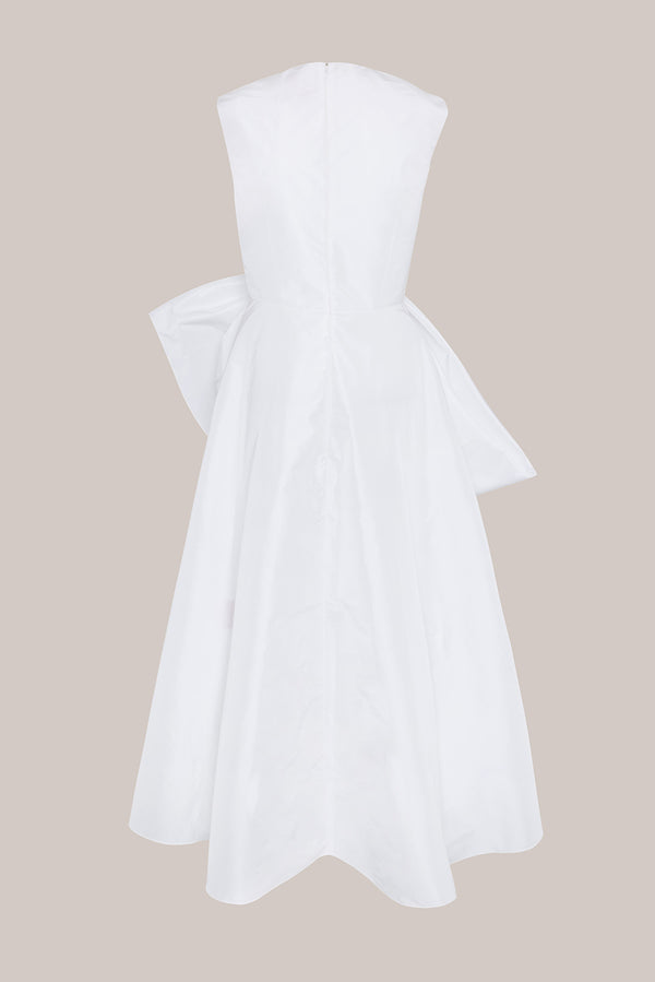 Roksanda Ilincic Designer Midi Dress In Ivory