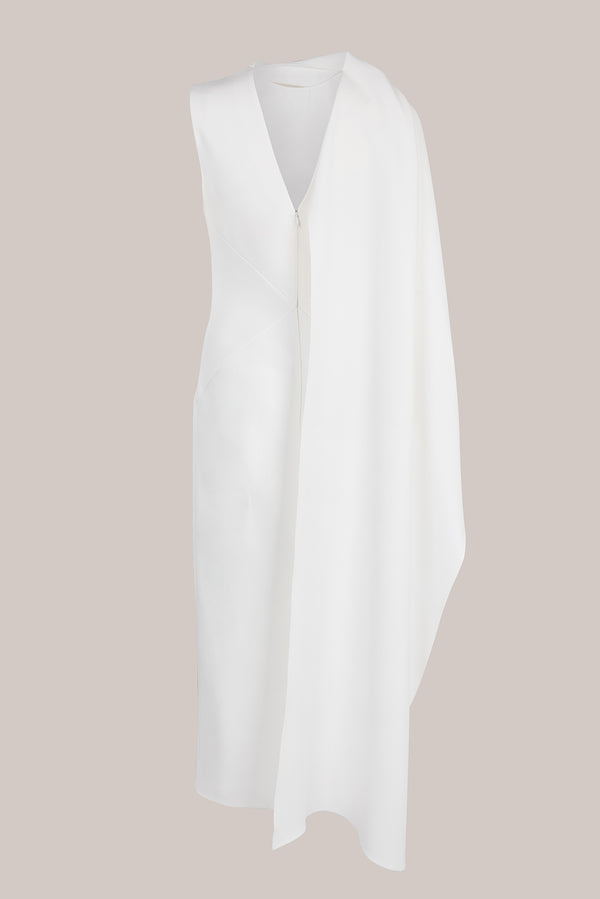 Roksanda Ilincic Designer Midi Dress In Ivory