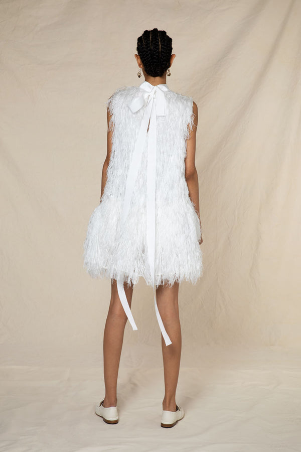 Roksanda Ilincic Designer Midi Dress In Ivory