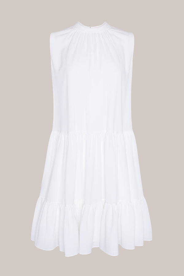 Roksanda Ilincic Designer Midi Dress In Ivory