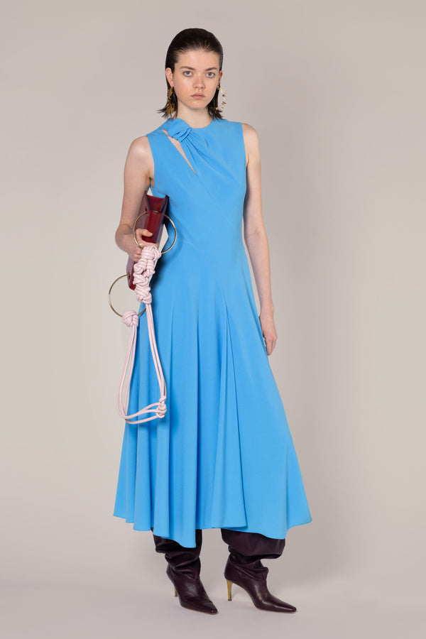 roksanda ilincic Designer Midi Dress in Light Blue