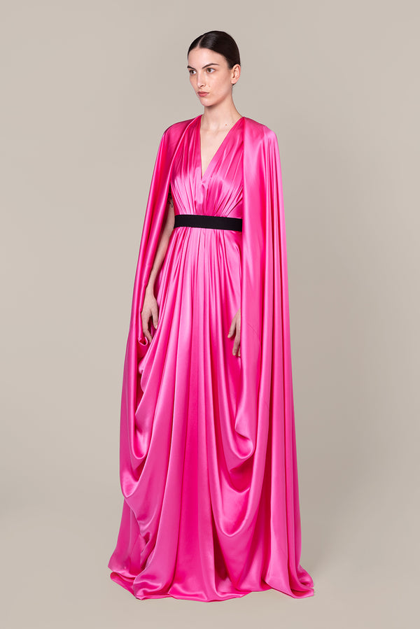 Roksanda Ilincic Designer Midi Dress In Navy| Nour