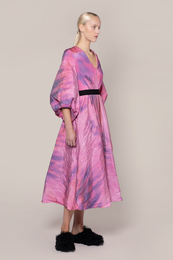 Roksanda Ilincic Designer Midi Dress In Pink