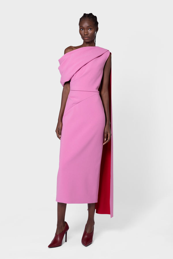 roksanda ilincic Designer Midi Dress in Pink