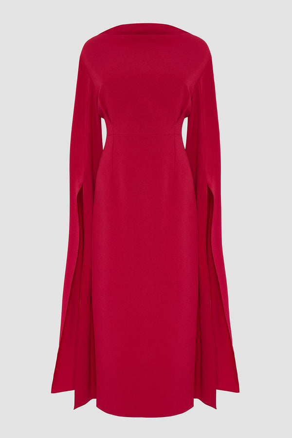 roksanda Ilincic Designer Midi Dress In Red