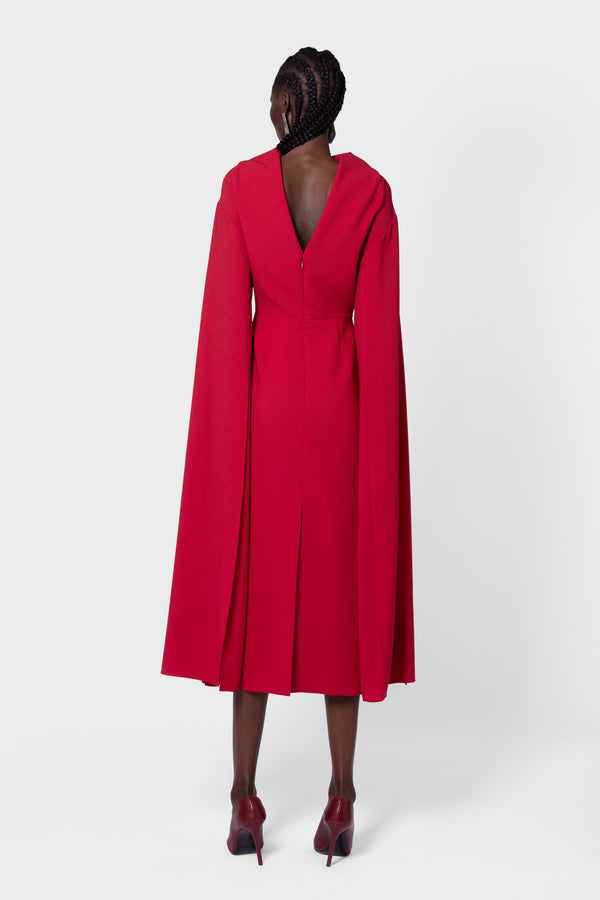 roksanda Ilincic Designer Midi Dress In Red