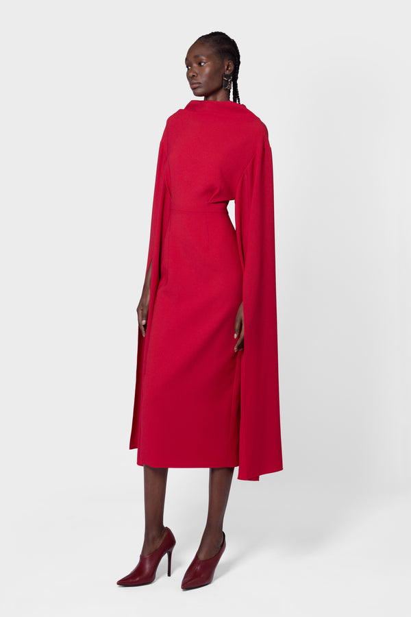roksanda Ilincic Designer Midi Dress In Red