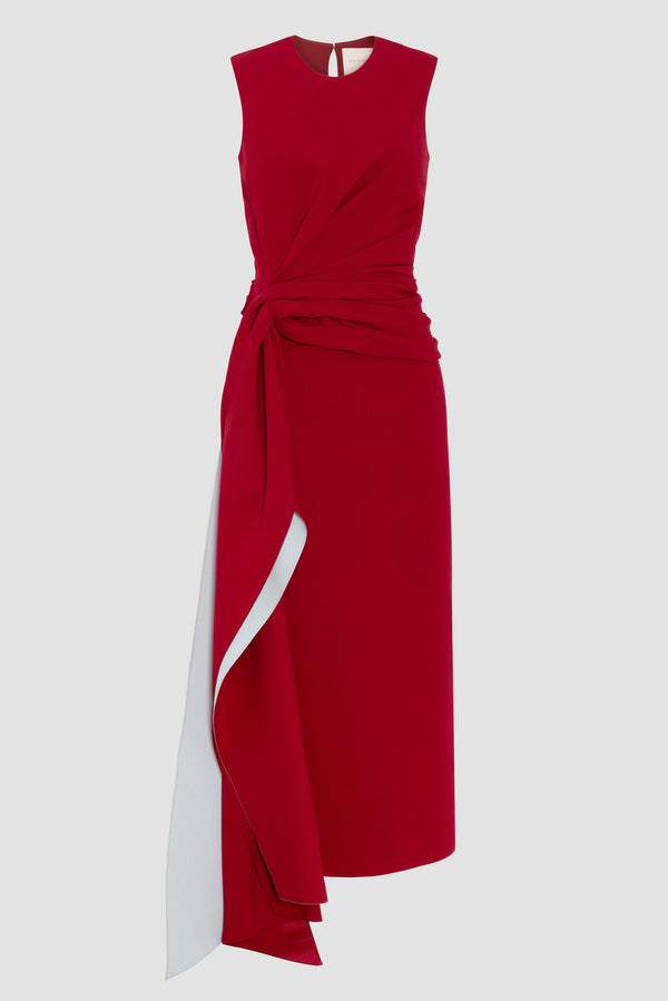 Roksanda Ilincic Designer Midi Dress In Red