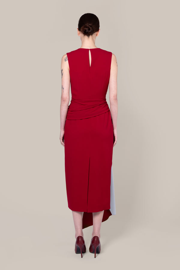 Roksanda Ilincic Designer Midi Dress In Red