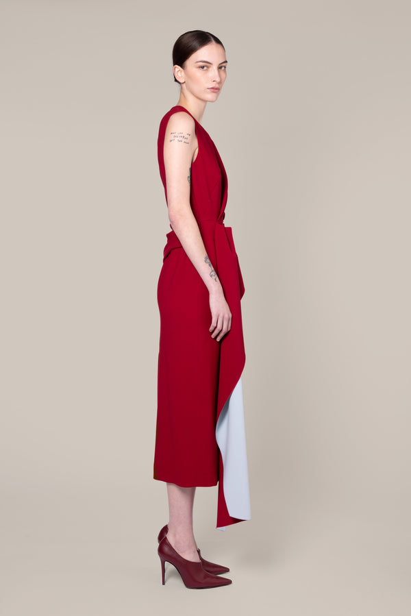 Roksanda Ilincic Designer Midi Dress In Red