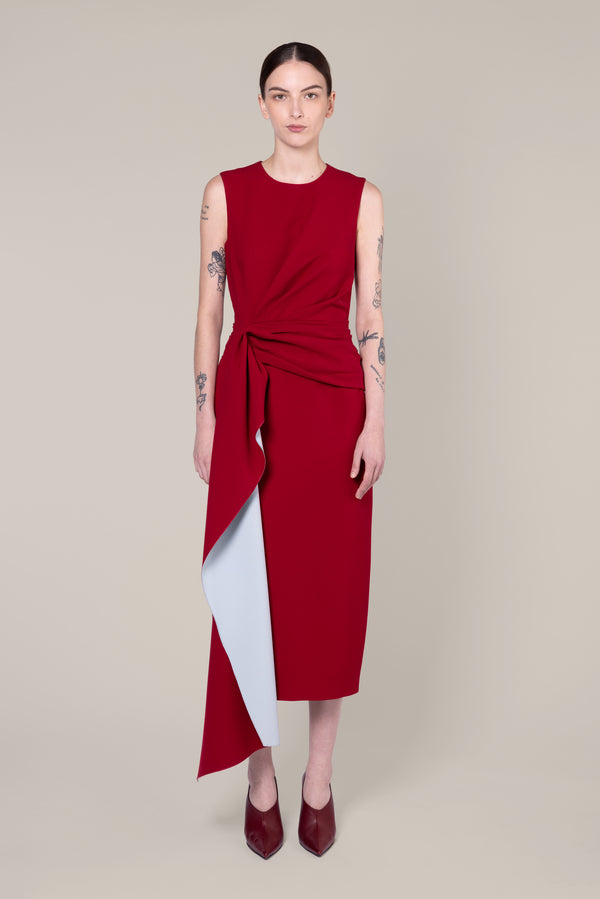 roksanda ilincic Designer Midi Dress in Red