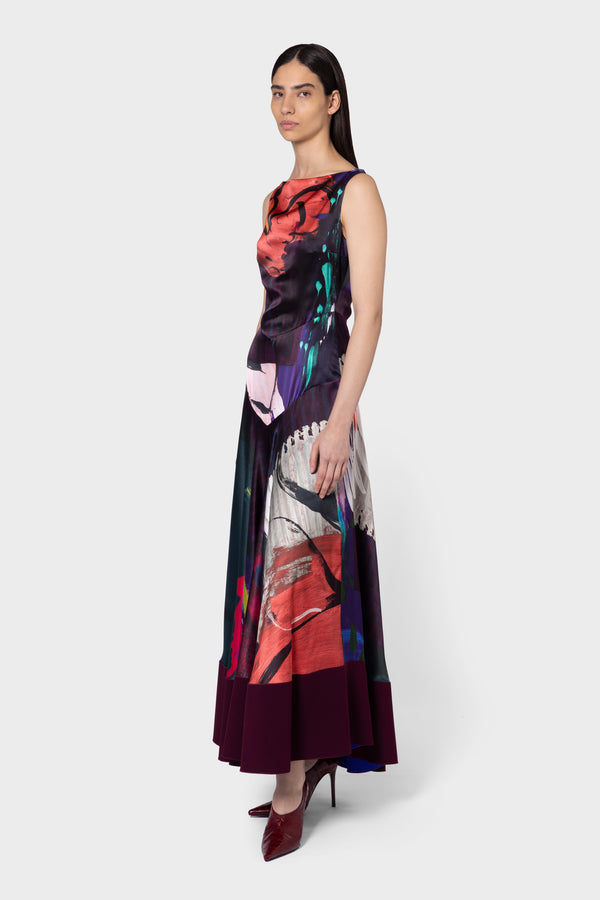Roksanda Ilincic Designer Midi Dress In Silk