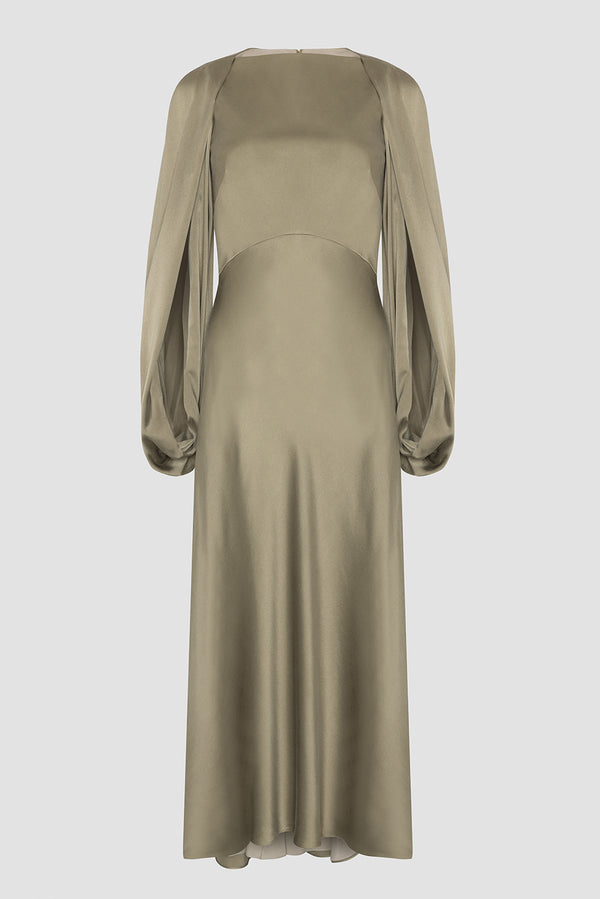 Roksanda Ilincic Designer Midi Dress In Silk