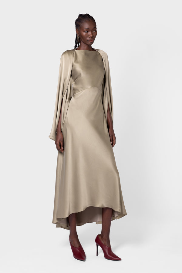 Roksanda Ilincic Designer Midi Dress In Silk