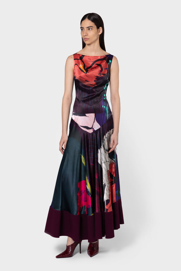 roksanda ilincic Designer Midi Dress in Silk