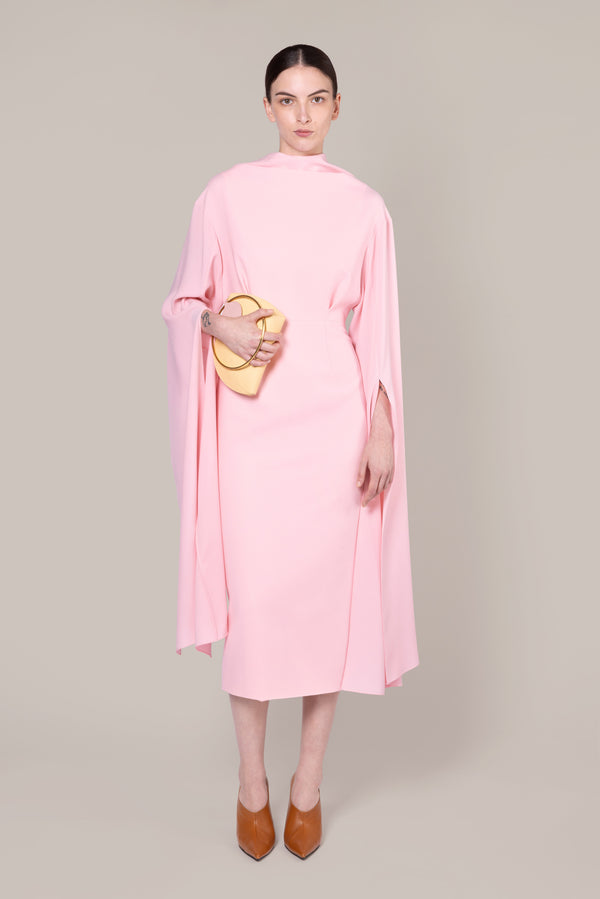 roksanda ilincic Designer Midi Dress in Soft Pink