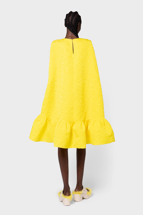 Roksanda Ilincic Designer Midi Dress In Yellow
