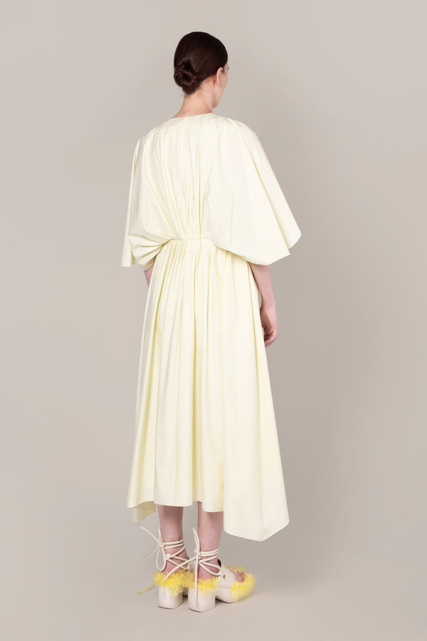 Roksanda Ilincic Designer Midi Dress In Yellow