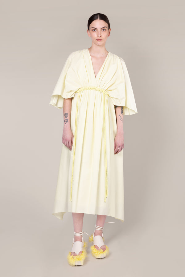 roksanda ilincic Designer Midi Dress in Yellow