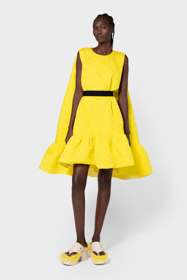 roksanda ilincic Designer Midi Dress in Yellow