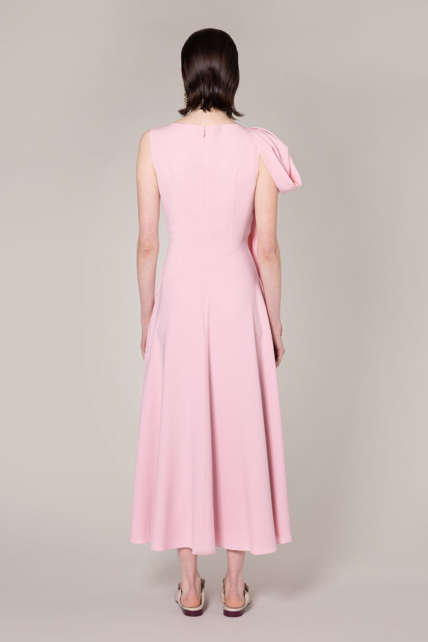 Roksanda Ilincic Designer Pink Midi Dress