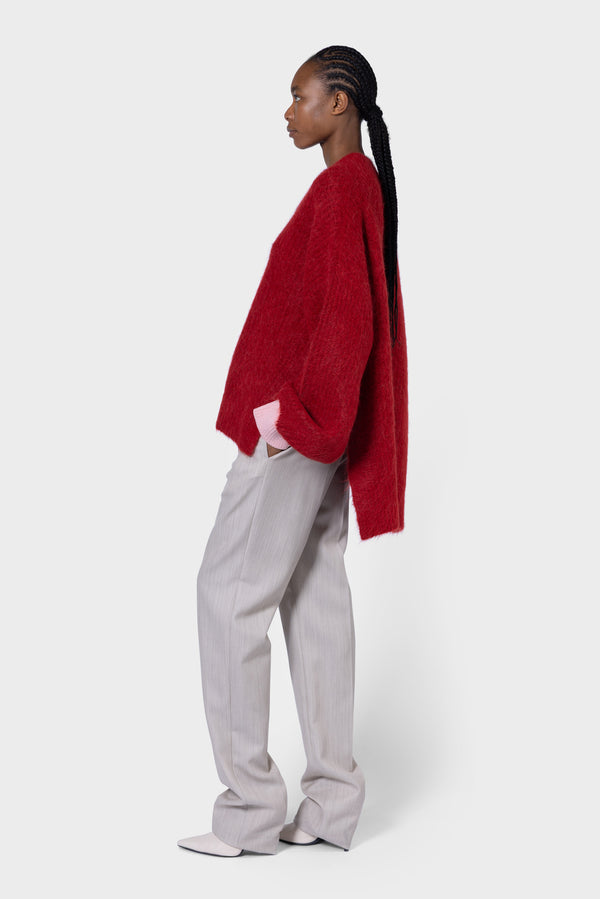 Roksanda Ilincic Designer Red Knitted Jumper
